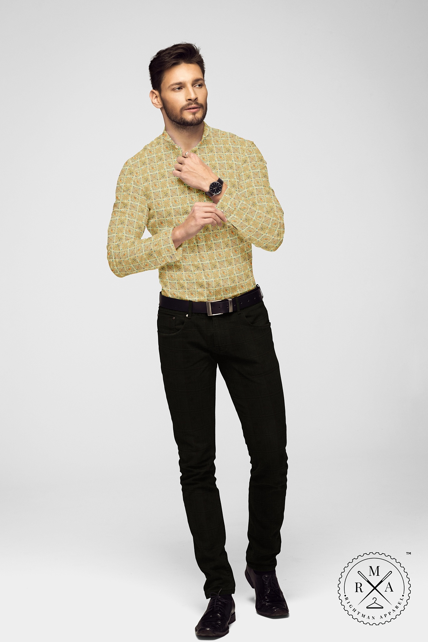 Multicolor Booty Linen Shirt SH317